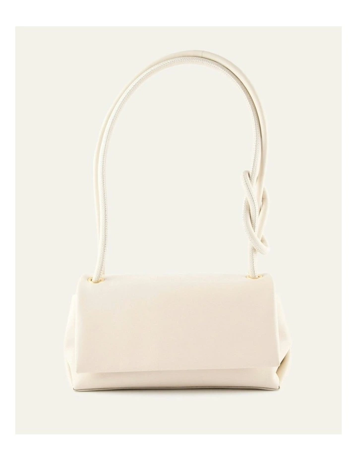 Orchid Shoulder Bag in Off White Leather image 1
