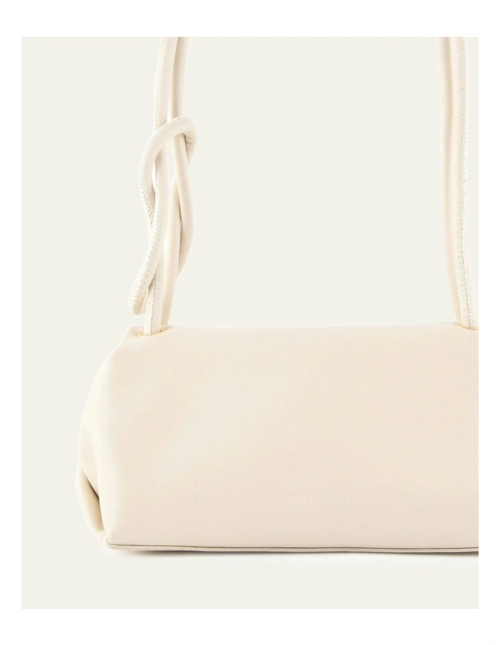 Orchid Shoulder Bag in Off White Leather image 3