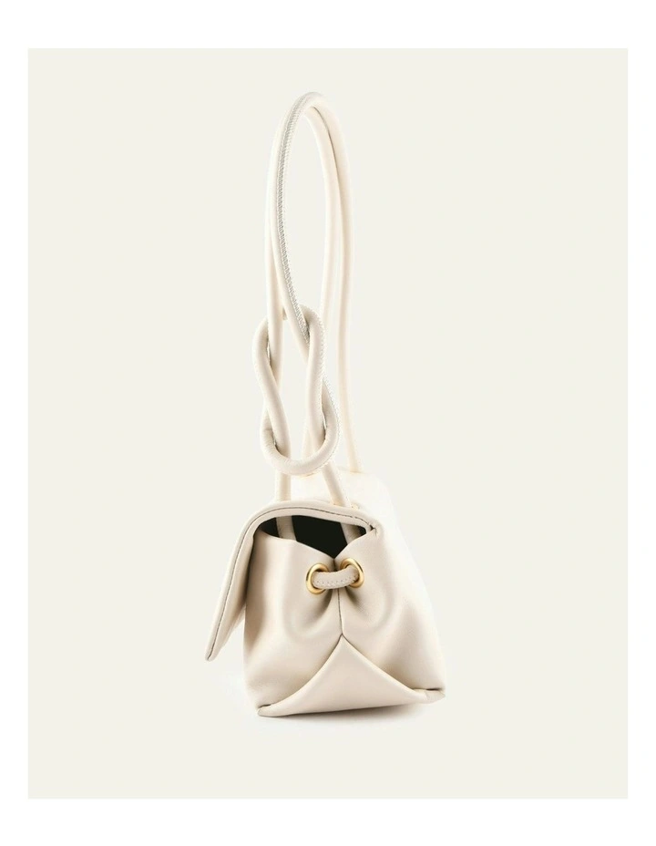 Orchid Shoulder Bag in Off White Leather image 6