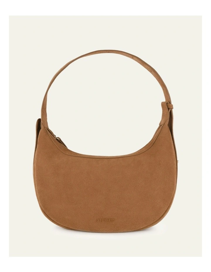 Taya Shoulder Bag in Biscuit Suede image 1