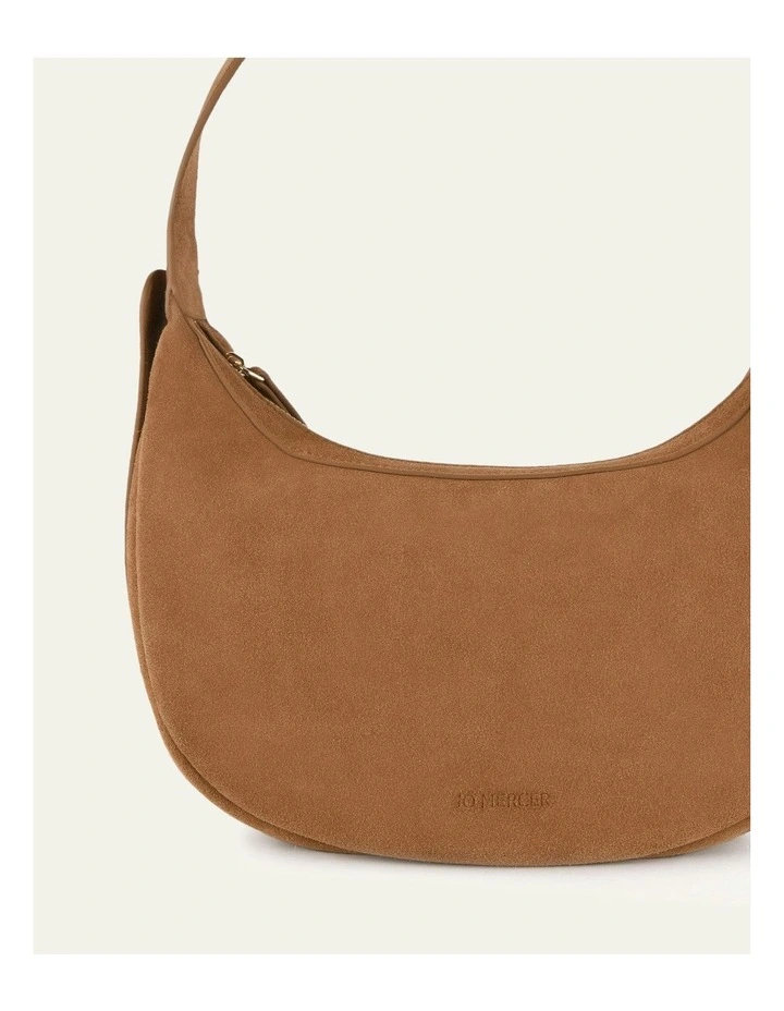 Taya Shoulder Bag in Biscuit Suede image 3