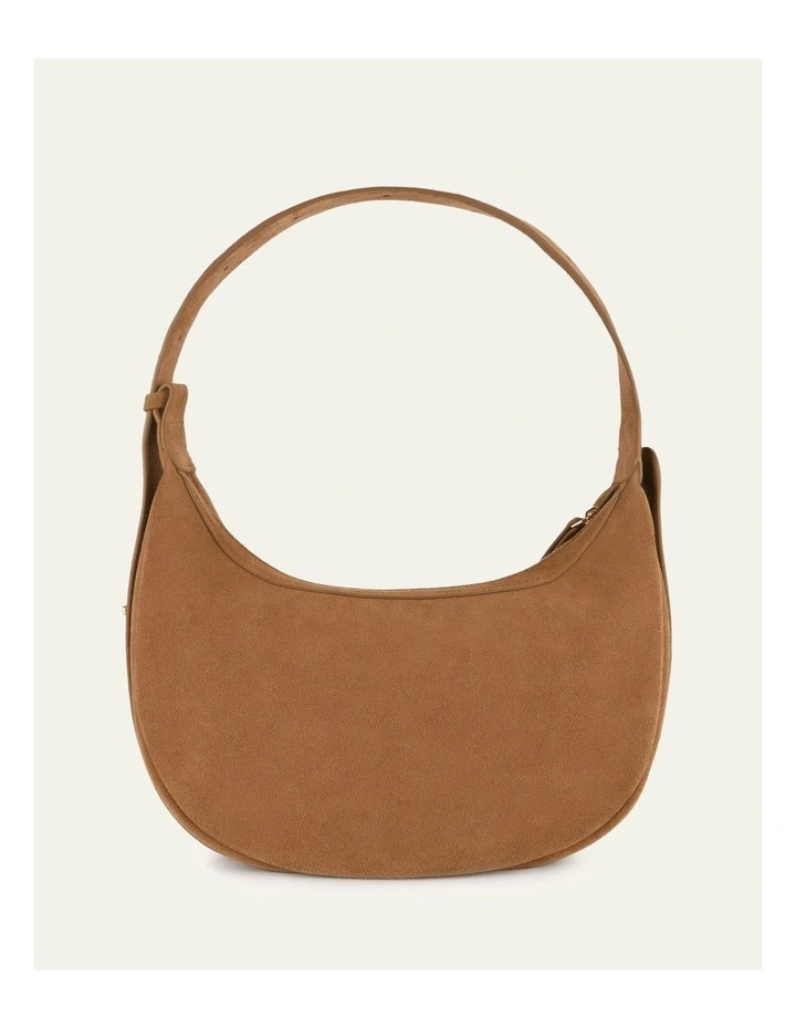 Taya Shoulder Bag in Biscuit Suede image 4