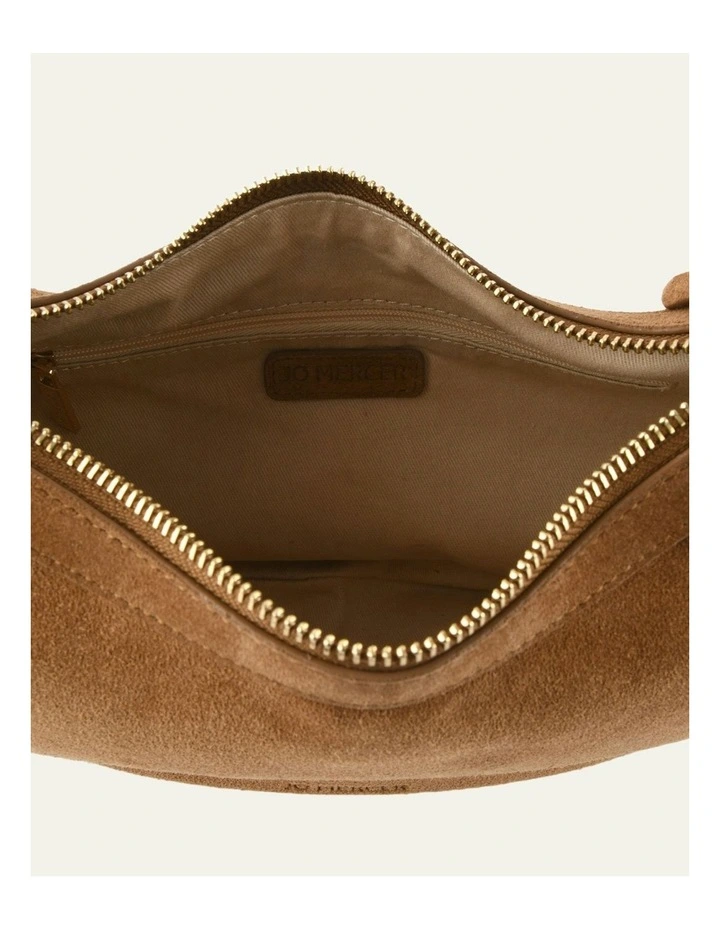 Taya Shoulder Bag in Biscuit Suede image 5
