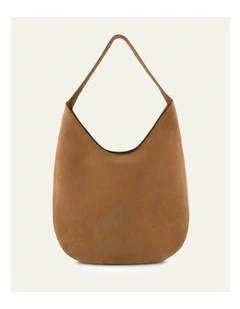 Antonia Tote Bag in Biscuit Suede