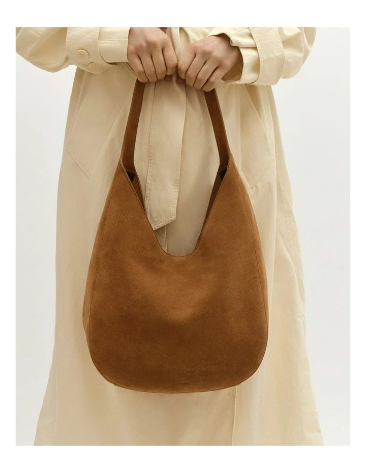 Antonia Tote Bag in Biscuit Suede image 2