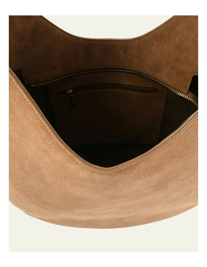 Antonia Tote Bag in Biscuit Suede image 5