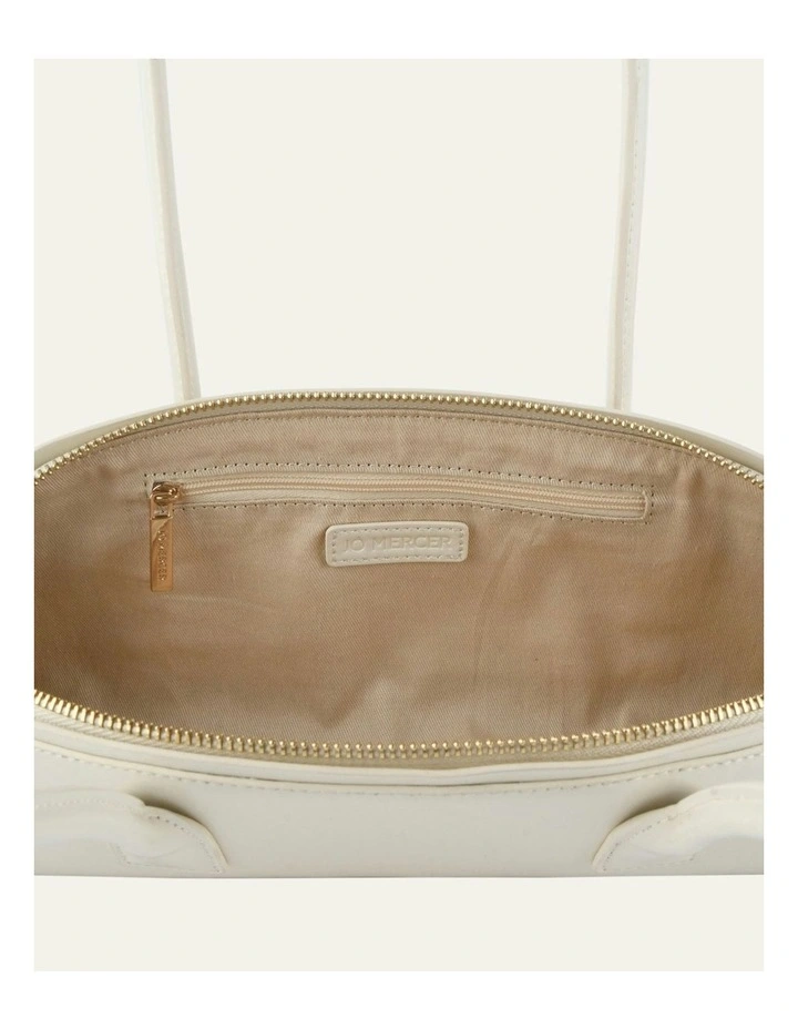 Rusty Shoulder Bag in Off White Leather image 4