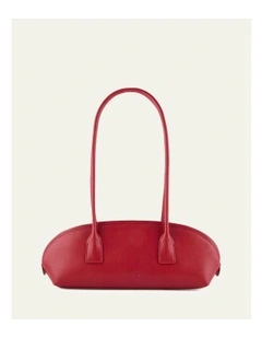 Rusty Shoulder Bag in Ruby Red Leather