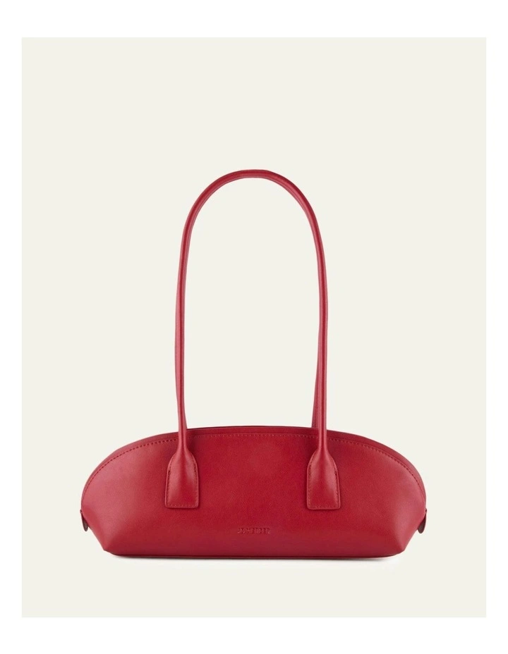 Rusty Shoulder Bag in Ruby Red Leather image 1