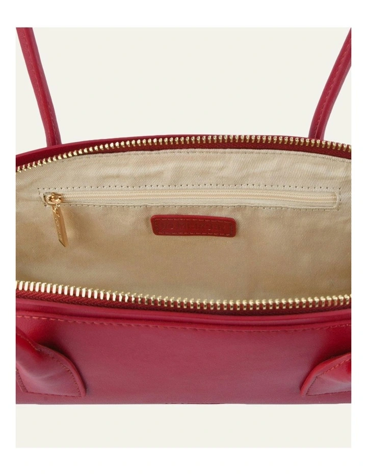 Rusty Shoulder Bag in Ruby Red Leather image 4