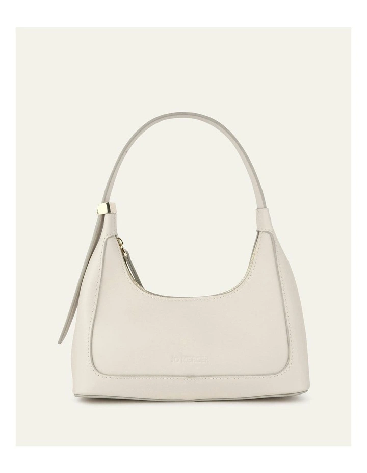 Isabel Shoulder Bag in Off White Leather image 1