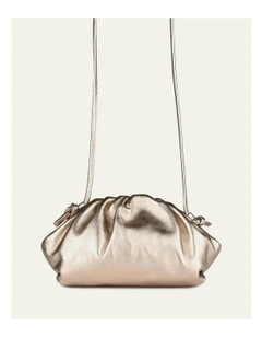 Bambie Cross Body Bag in Gold Leather
