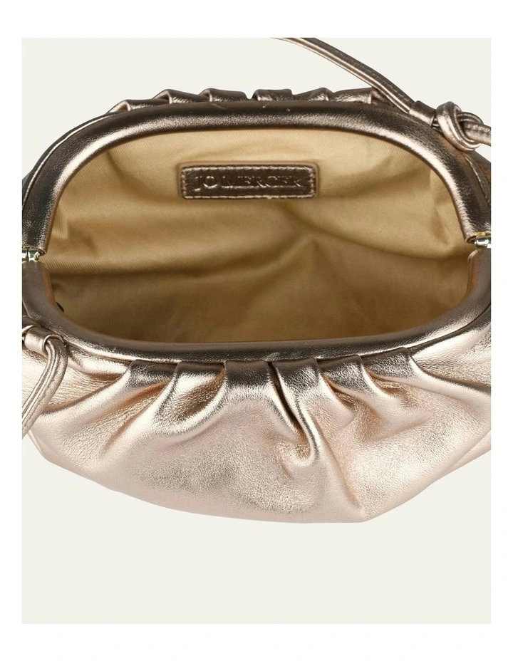 Bambie Cross Body Bag in Gold Leather image 4