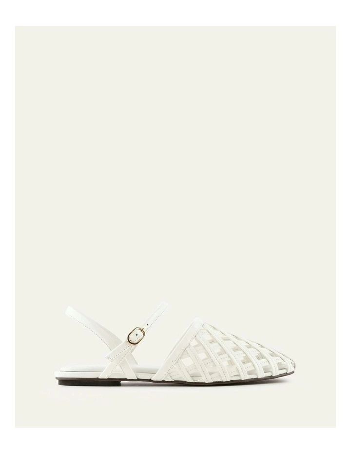 Eros Casual Leather Flats in White image 1