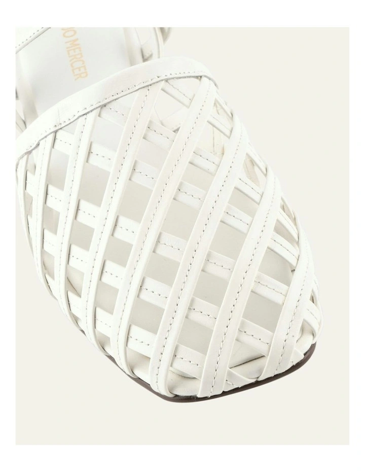 Eros Casual Leather Flats in White image 4