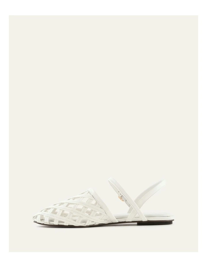 Eros Casual Leather Flats in White image 6
