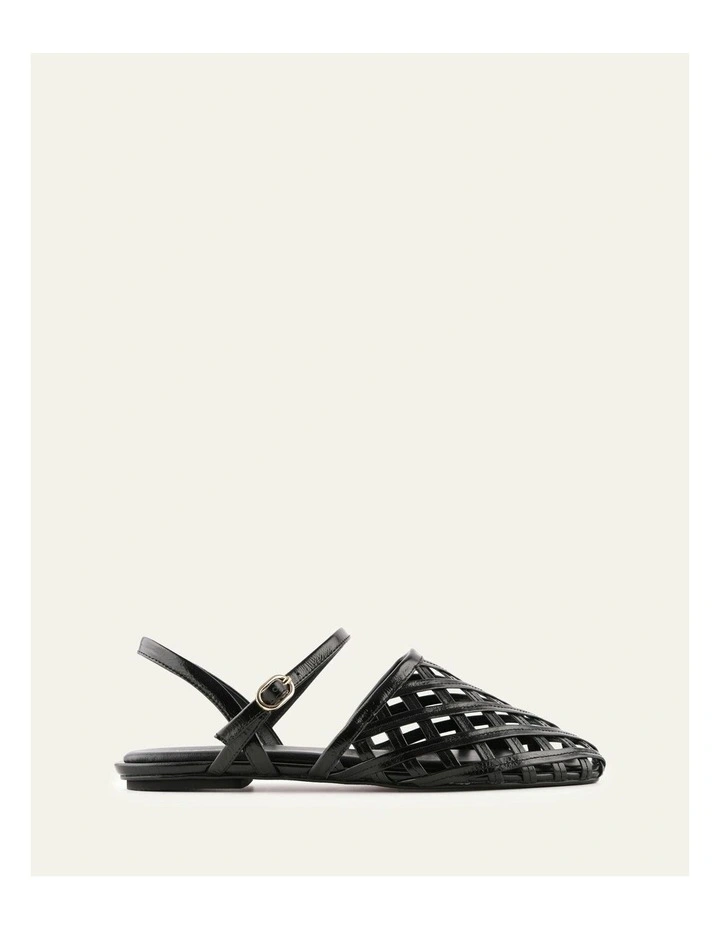 Eros Casual Leather Flats in Black image 1