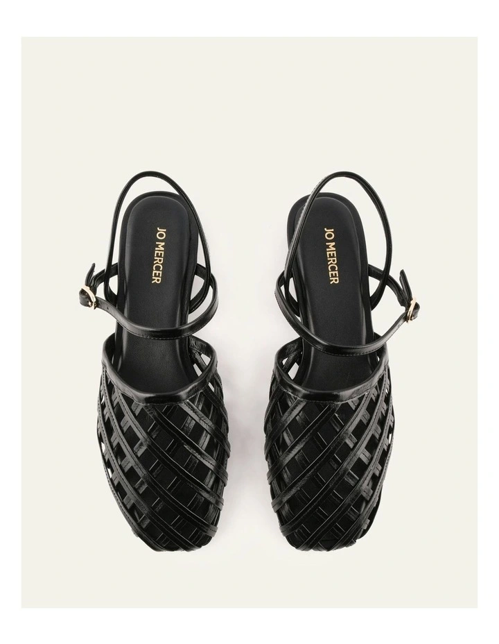 Eros Casual Leather Flats in Black image 7