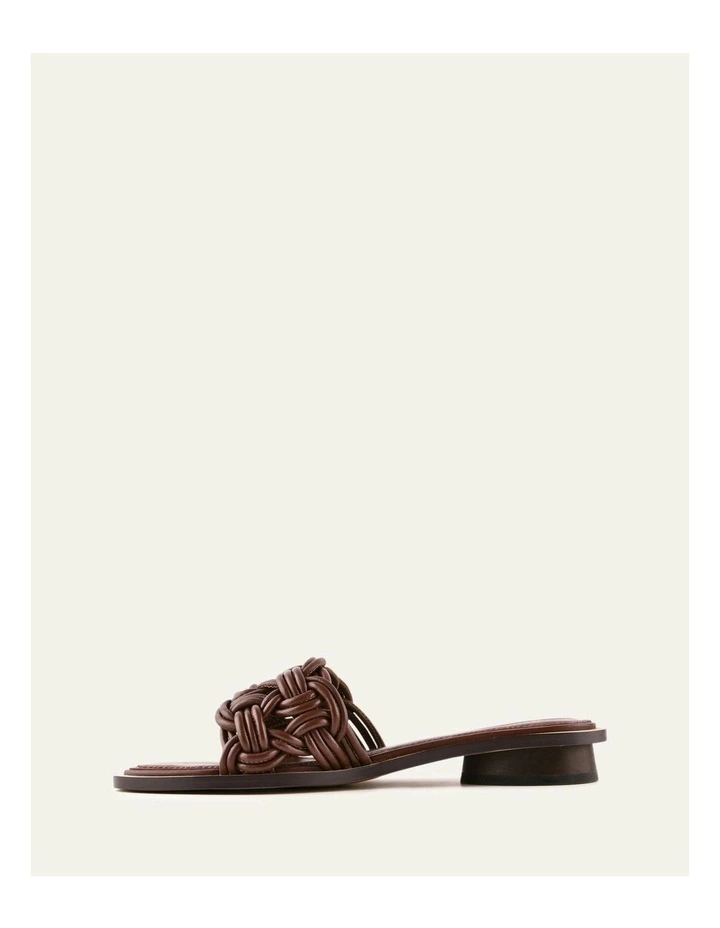 Corta Flats Leather Sandals in Pecan image 6