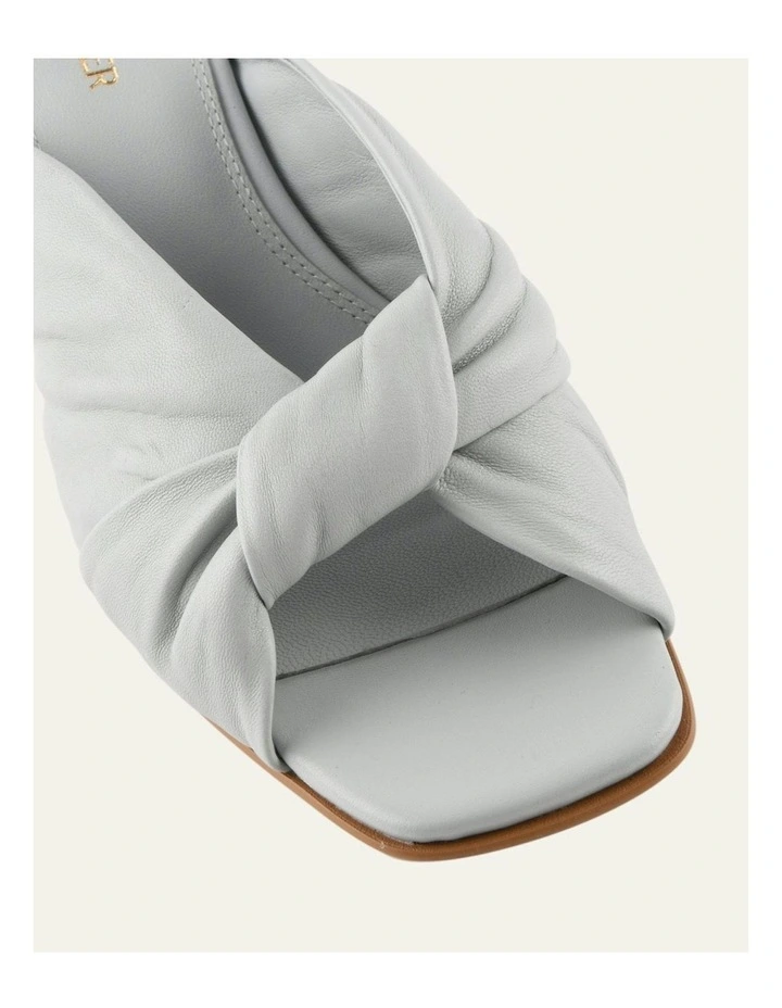 Essence Mid Heel Leather Sandals in Dusk Blue image 3