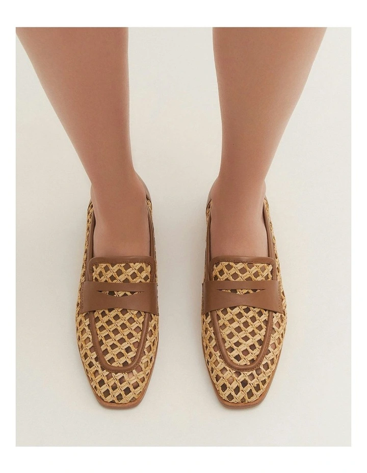 Abbott Loafers in Natural Raffia image 2