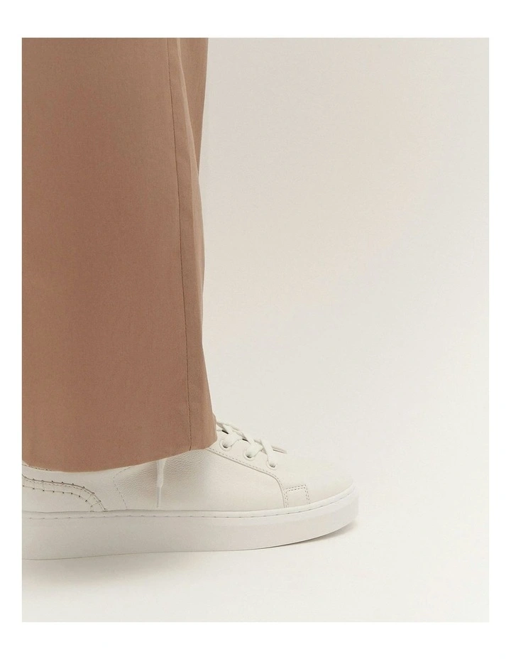 Hazel Sneakers in White Leather image 2