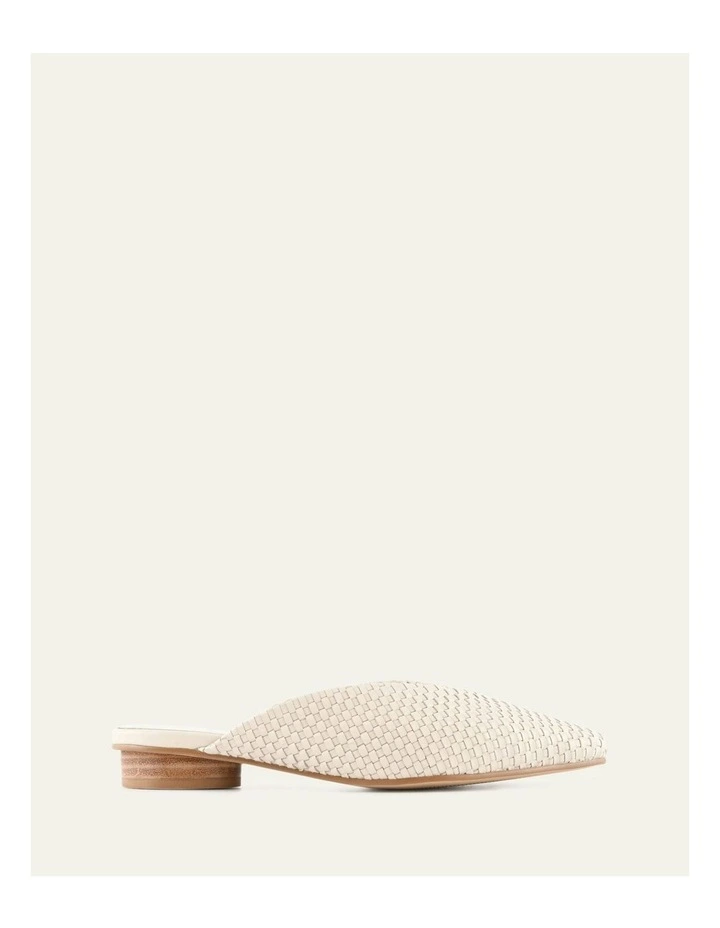 Lena Dress Flats in Off White Leather image 1