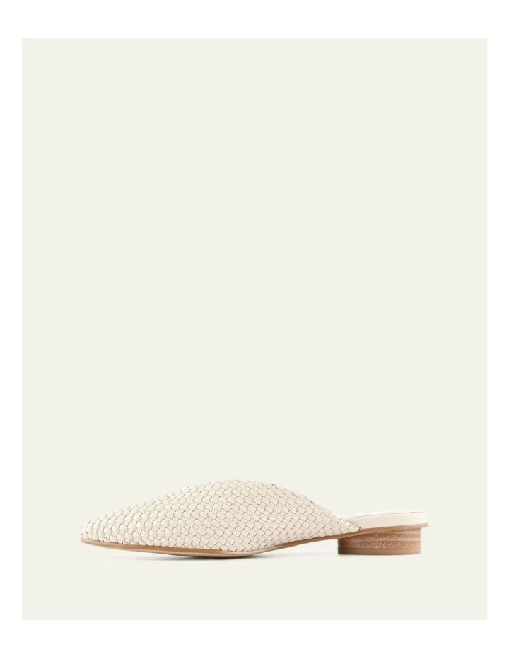 Lena Dress Flats in Off White Leather image 6