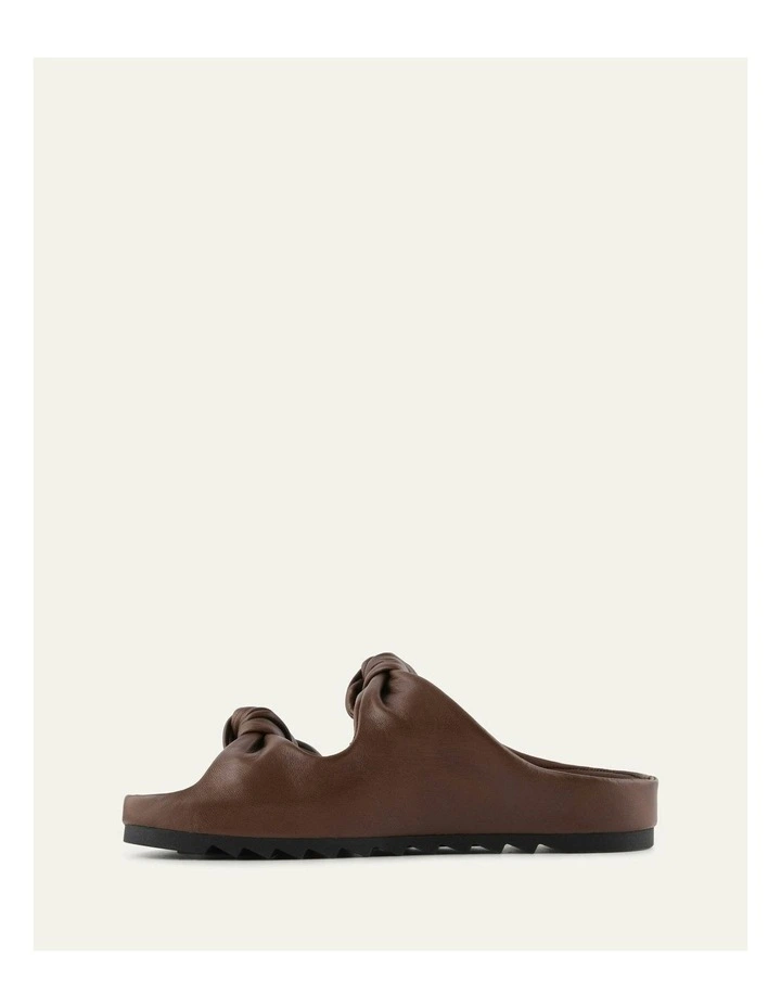 Blossom Flat Sandals in Pecan Leather image 6