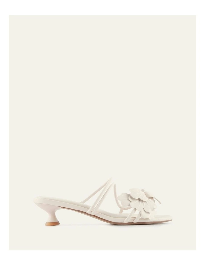 Blaze Mid Heel Sandals in Vanilla Leather image 1
