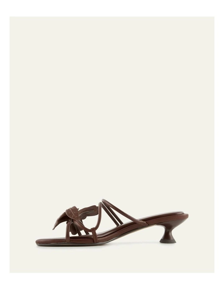 Blaze Leather Mid Heel Sandals in Pecan image 5
