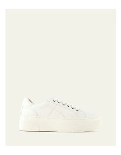 Trinny Leather Sneakers in White