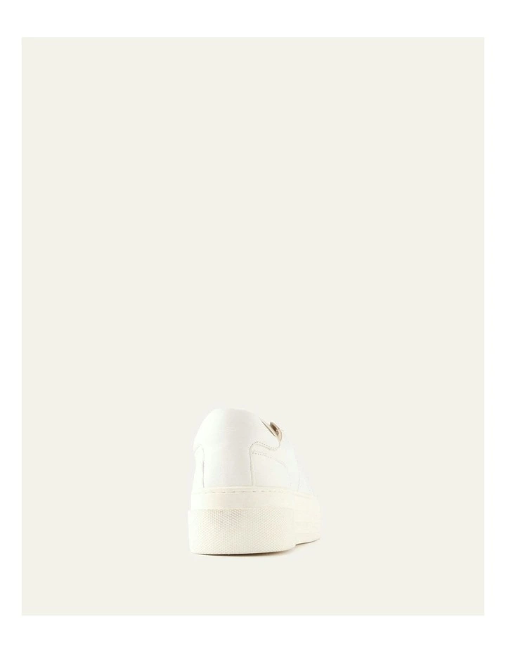 Trinny Leather Sneakers in White image 4