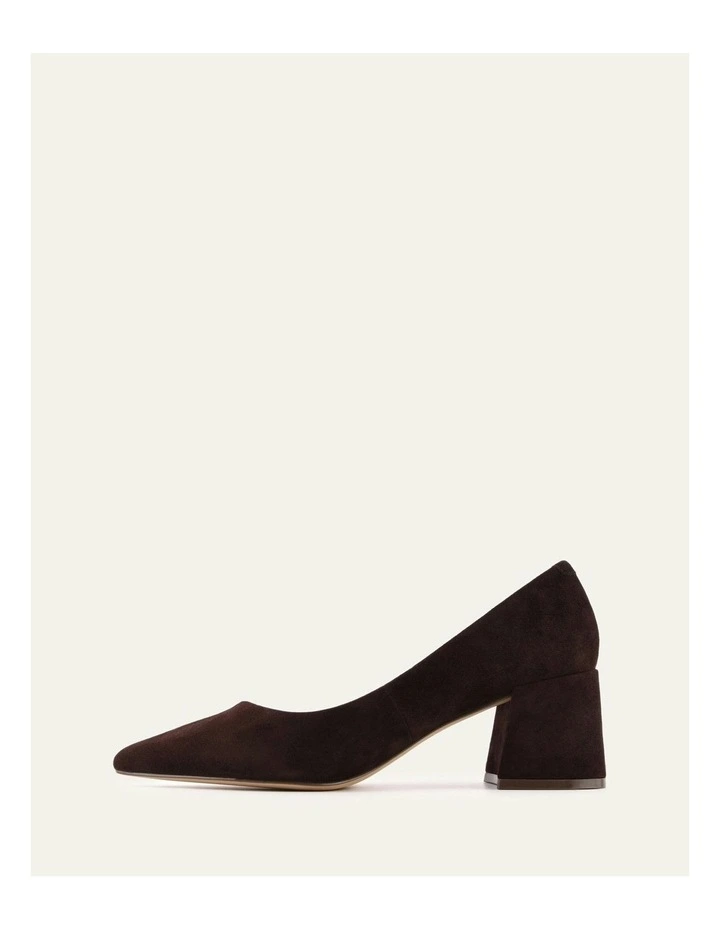 Gesso Suede Mid Heels in Bitter Choc image 5