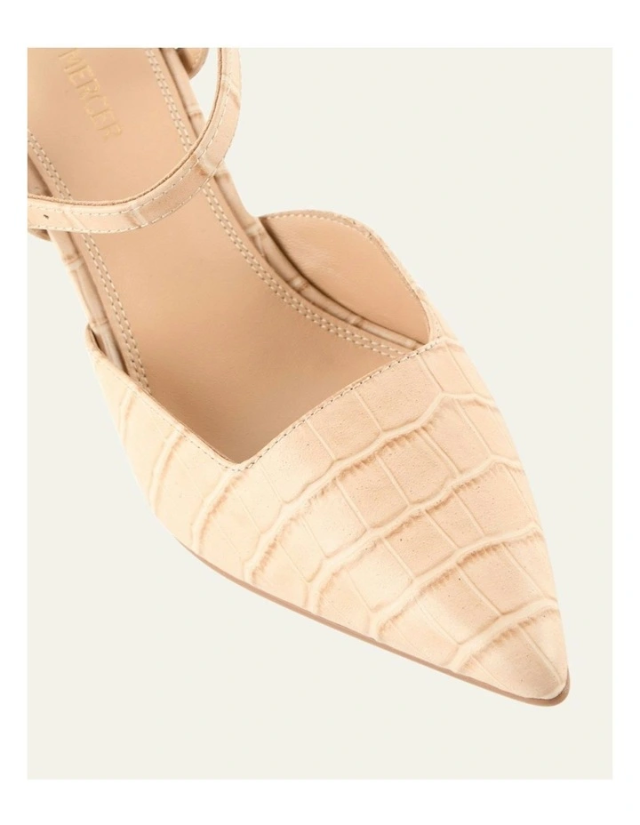 Dawn Croc High Heels in Beige image 3
