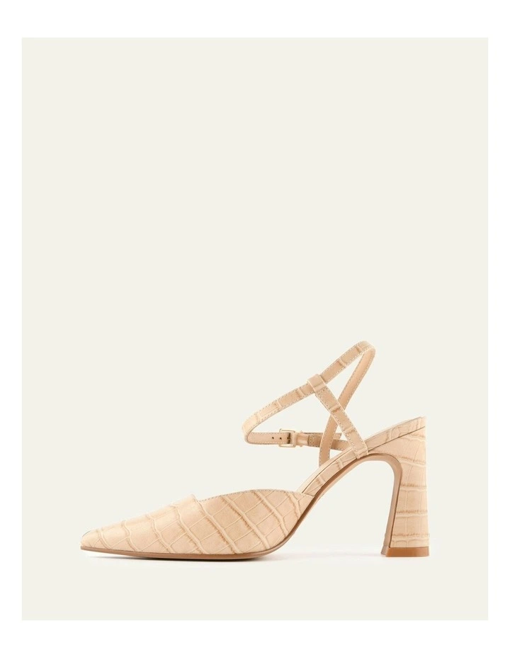 Dawn Croc High Heels in Beige image 5
