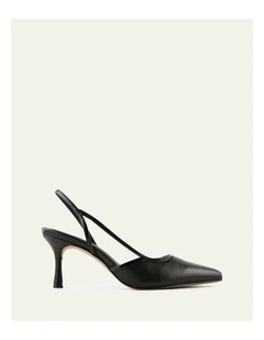 Beck Mid Heels Leather in Black