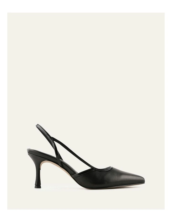 Beck Mid Heels Leather in Black image 1