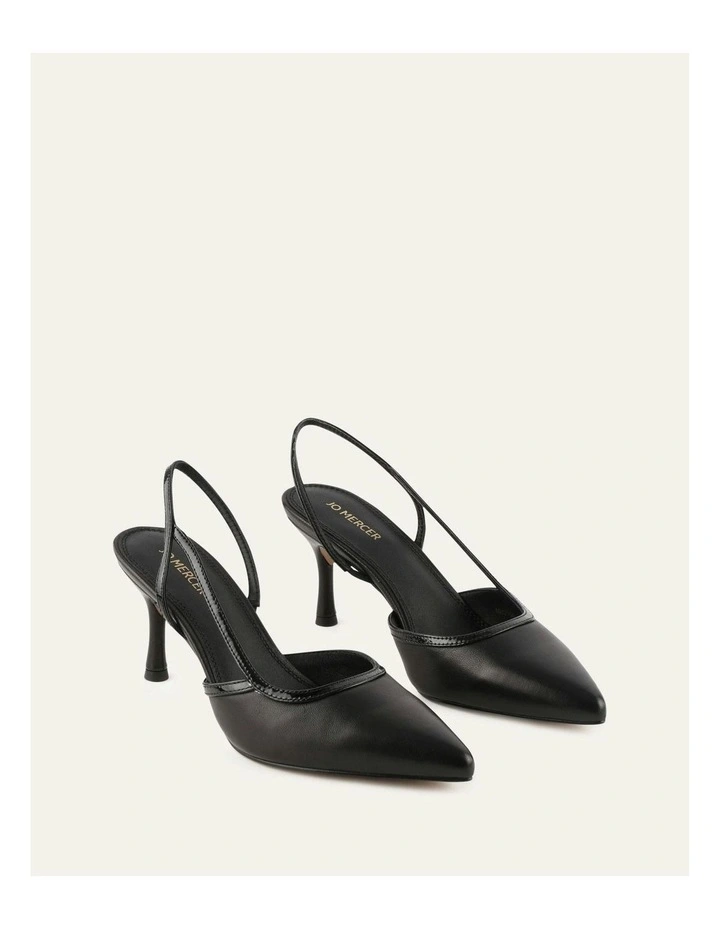 Beck Mid Heels Leather in Black image 2