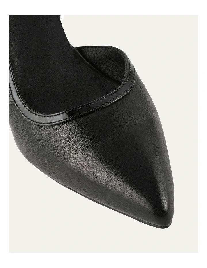 Beck Mid Heels Leather in Black image 3