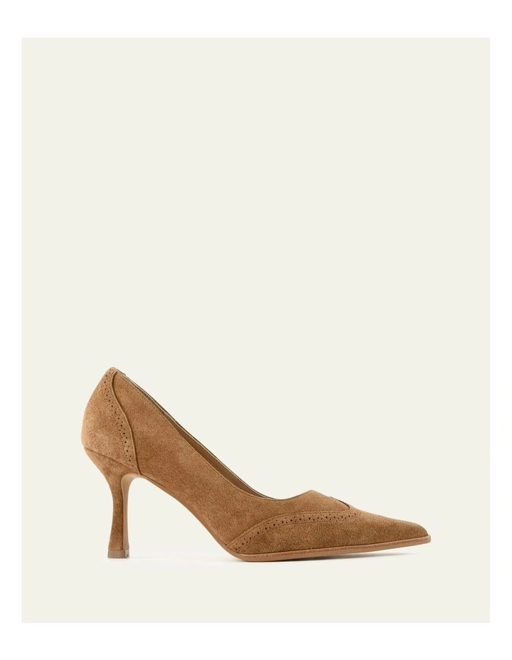 Alice High Biscuit Suede  Heels in Brown image 1
