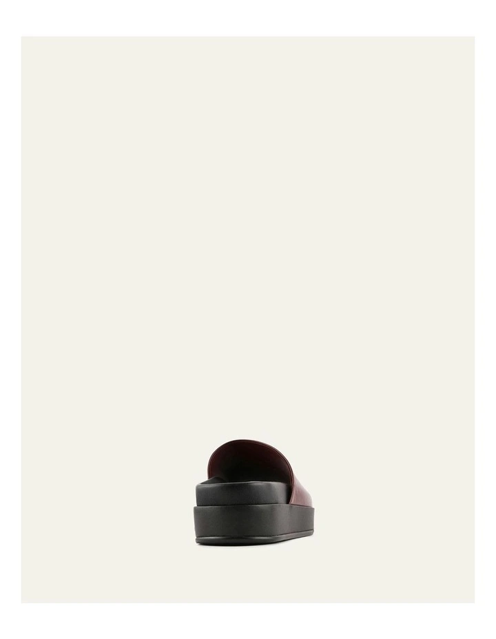 Wesley Mulberry Leather Flat Sandals in Brown image 3