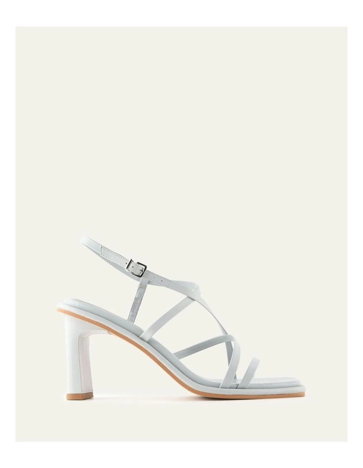 Bask  Leather High Heel Sandals in Dusk Blue image 1