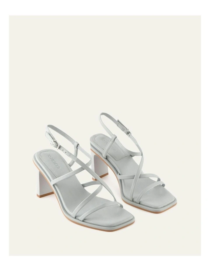 Bask  Leather High Heel Sandals in Dusk Blue image 2