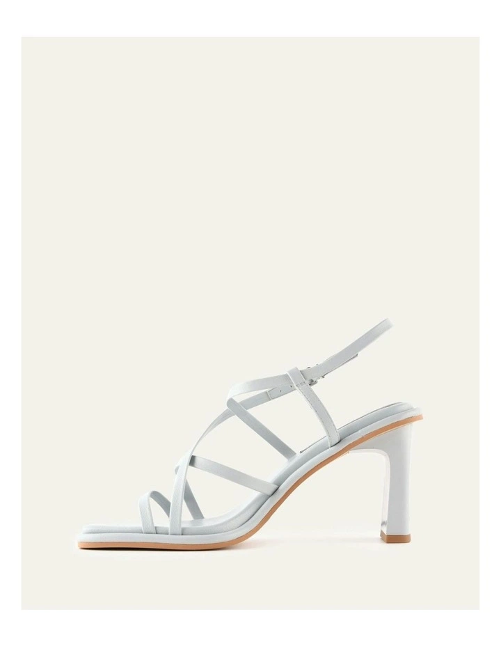 Bask  Leather High Heel Sandals in Dusk Blue image 5