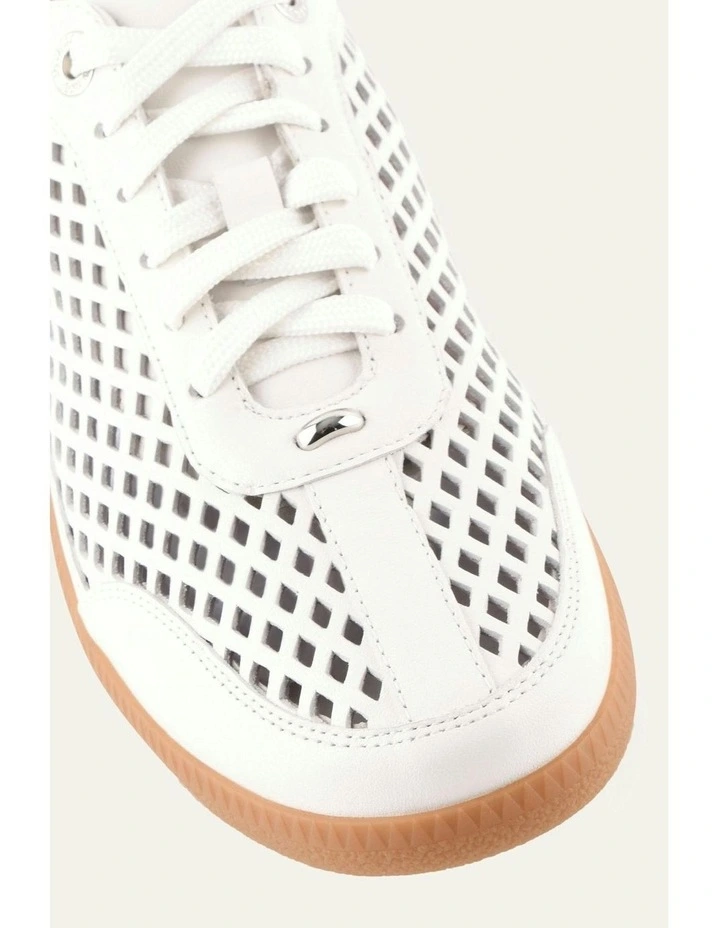 Lido Leather Sneakers in White image 3