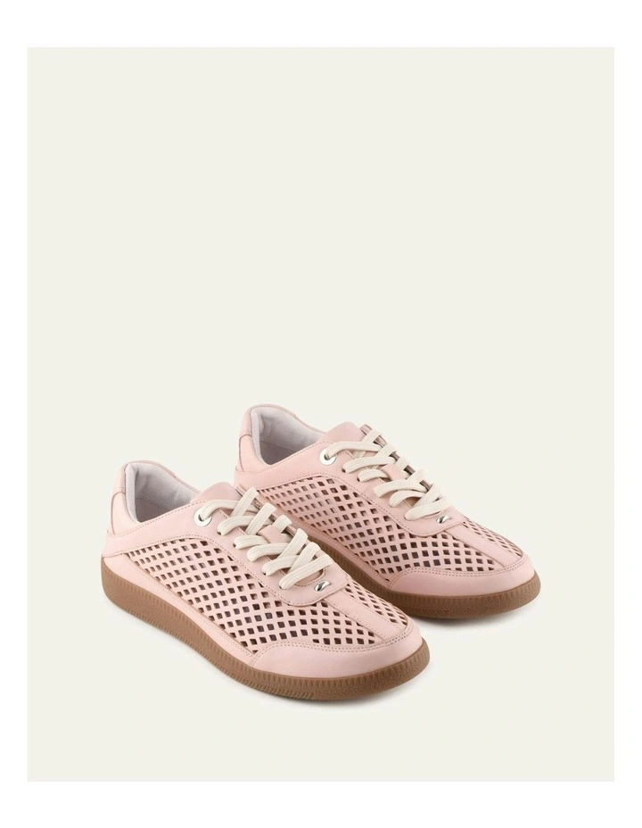 Lido Leather Sneakers in Pale Pink image 2