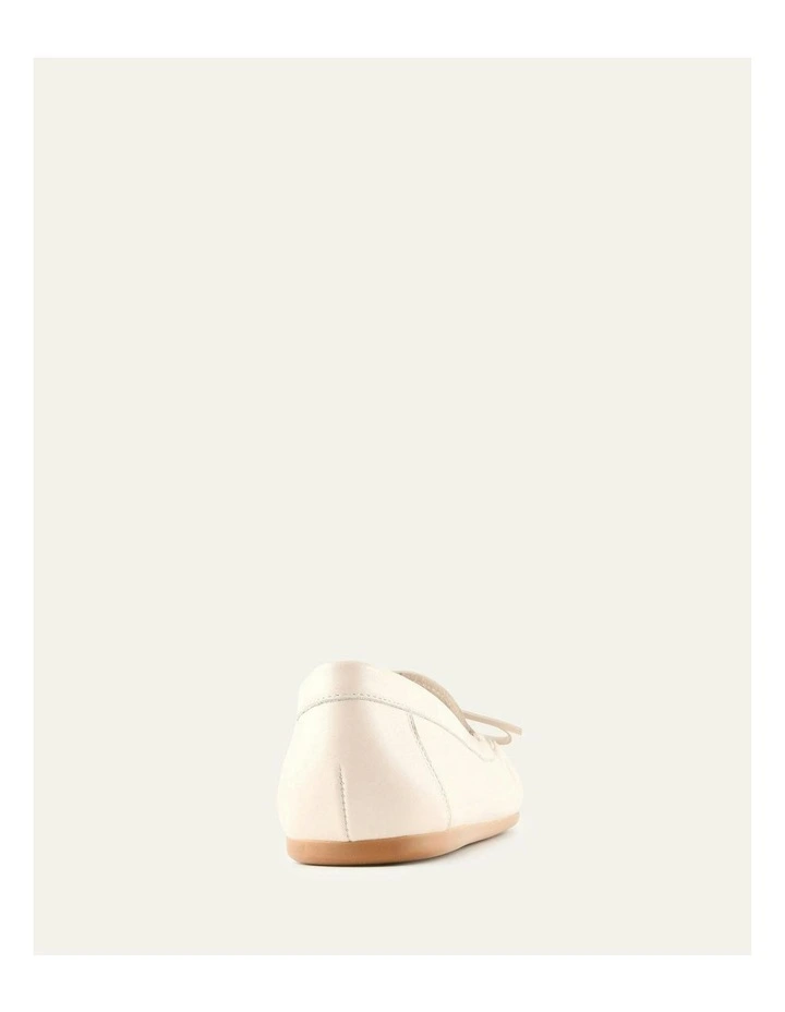 Griffin Leather Loafers in Off White image 4