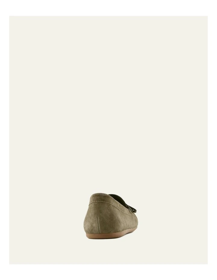Griffin Suede Loafers in Olive image 4