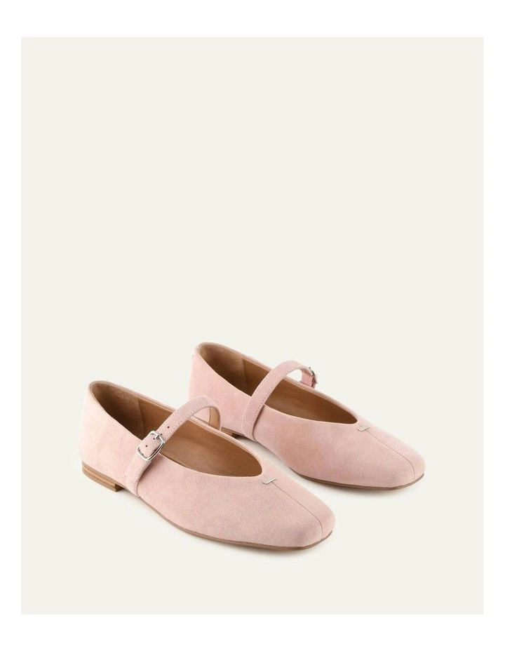 April  Suede Casual Flats in Pale Pink image 2